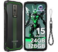 DOOGEE Blade10 Energy Rugged Smartphone Android 15, 24GB+128GB/2TB Telefono Indistruttibile 2025, 90Hz 6.56" HD+ Cellulare Antiurto, 6150mAh, 16MP+8MP, 4G Dual SIM/NFC/IP68/IP69K/OTG/FACE ID/GPS
