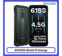 DOOGEE Blade10 Energy Smartphone Rugged 24GB+128GB Ultra-sottile Android 15 Batteria 6150mAh Schermo 6.56'' Widevine L1