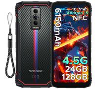 DOOGEE Blade10 Energy Smartphone Rugged Android 15 con AI Gemini, Ultra-sottile 10.7mm, Batteria 6150mAh, Schermo 6.56'' Widevine L1