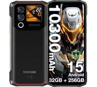 DOOGEE Blade10 Max - Smartphone robusto Android 15, 32 GB+256 GB/2 TB, batteria 10300 mAh, touch screen posteriore da 1,54 pollici, telefoni cellulari 4G Dual SIM free e sbloccati, fotocamera AI da 50