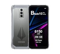 DOOGEE Blade10 Pro Energy Rugged Smartphone Android 15, 6GB RAM+256GB ROM, 10.7mm Thin, 6150mAh, 6.6" HD+ 90Hz, 50MP AI Camera, Octa-Core, Dual SIM, NFC, Telefono Indistruttibile Unlock, 2025, Argento