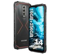 DOOGEE Blade10 PRO Rugged Smartphone, 16 GB RAM + 256 GB ROM TF 2 TB, 6,56" 11 mm Sottile, 5150 mAh, 50 MP+8 MP, Octa-Core Telefono Indistruttibile, Android 14 Cellulari, Face ID/NFC/OTG Nero Rosso