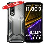 DOOGEE Blade20 Max - Smartphone robusto, schermo da 6.6" 120Hz, 36GB di RAM (12+24), 1TB di memoria, Gemini AI, batteria da 11800mAh, Android 15, Helio G100