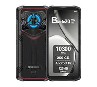 DOOGEE Blade20 Play 5G Rugged Smartphone, 125dB, 10300mAh, 32GB+256GB, Display 6.6" HD+ 90Hz, 50MP Camera, Octa-Core 6nm, Triplo Slot, NFC, Telefono Indistruttibile Unlock, Android 15, 2025, Rosso