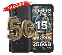 Doogee Blade20 Turbo 5g Telefono robusto Android 15 Gemini a smartphone 6.6 ''HD + 8Gb 256Gb Ai Doppia fotocamera 10300Mah Batteria Nfc 8GB 256GB TITANIUM