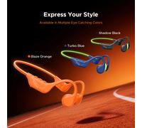 DOOGEE BoneBeat Run Ray Cuffie a conduzione ossea Cuffie Bluetooth wireless impermeabili con luce di avvertimento per gli sport all'aria aperta