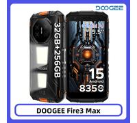 Doogee Fire 3 Max 8GB 256GB 5.45" 4G Dual SIM NFC Batteria 8350mAh Android 15 Nero