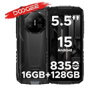 Versione globale DOOGEE Fire 3 Pro Telefono robusto 16GB 128GB 5.5 "HD + Display 8350mAh Batteria UNISOC T7200 16MP + 8MP NFC Android 15