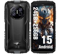 DOOGEE Fire 3 Ultra Rugged Smartphone Android 15, 24GB RAM+256GB ROM/2TB Telefono Indistruttibile, 8250mAh, 16MP+20MP Night Vision, 5.5" Cellulare da Lavoro, Impronte Digitali / Face ID/IP68/NFC
