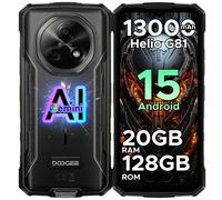 DOOGEE Fire 5 Pro Versione Globale, Smartphone Rugged con Batteria da 13000mAh, Helio G81 Octa Core, 20GB+128GB, Schermo da 6.6" 90Hz, Android 15