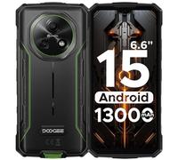 DOOGEE Fire 5 Rugged Smartphone 2025, 13000mAh Android 15 Telefono Indistruttibile, 6.6" 90Hz 12GB+64GB/2TB Octa Core Celluare Antiurto, 13MP+8MP Camera,Face ID/NFC/Triple Card Slot/OTG/GPS/IP68/IP69K