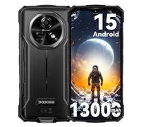 DOOGEE FIRE 5 Rugged Smartphone Android 15 con 13000mAh Batteria, 12GB+64GB/2TB Telefono Indistruttibile, 6.6" Octa Core Cellulare da Lavoro 13MP+8MP, NFC, IP68/IP69K, 4G Triple Card Slot, Face ID