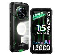 Doogee Fire 5 Ultra 32GB 256GB 6.56" 90Hz 4G Dual SIM NFC Batteria 13000mAh Android 15 Verde