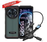 DOOGEE Fire 6 Power Rugged Phone 6.56 ''HD +/90Hz 8GB + 256GB Android 14 15500mAh batteria 50MP fotocamera cellulare 8GB 256GB Green