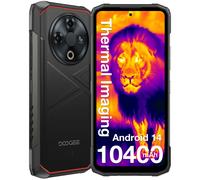 DOOGEE Fire 6 Telefono robusto Imaging termico 10400mAh Batteria grande 6,56" 16GB(6+10) 256GB 50MP AI Fotocamera principale Telefono cellulare