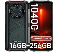 DOOGEE Fire 6 Telephone Portable Incassable avec Thermique Caméra, 16Go(6+10)/256Go Smartphone Incassable Android 14, 50MP+8MP, 10400mAh Antichoc, 6.56" HD+/NFC/Doble Sistema/IP68/4G Triple Slot Carte