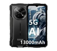 DOOGEE Fire 7 5G Telefono Robusto 13000mAh Batteria Android 15 6.6 ''Schermo 64MP Fotocamera Dimensity 6300 Versione Globale Smartphone NFC