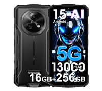 DOOGEE Fire 7 Rugged Smartphone,16GB+256GB/2TB,Batteria 13000mAh 18W 5G Android 15 Telefono Indistruttibile,6.6''HD+90Hz,64MP+16MP AI Fotocamere Cellulare Antiurto, IP68/NFC/OTG/3 slot (Grigio)