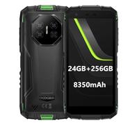 DOOGEE Mini Smartphone Rugged Fire 3 Ultra, 24GB+256GB, 20MP Visione Notturna Telecamera, 5,5" HD+, Corpo Compatto+Facile da Impugnare, 8350mAh Batteria, AI Gemini, Cellulare Antiurto, NFC Verde