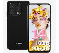 DOOGEE N55 PRO Smartphone 2024, Android 14 Telefono Cellulare, 16GB RAM+256GB ROM/1TB-TF, 6.56" HD+ 90Hz Octa Core Telefoni Iintelligenti, 5150mAh Batteria,13MP+8MP, Face ID/GPS/Widevine L1- Nero