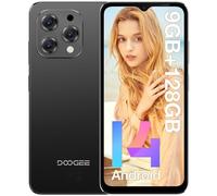 DOOGEE N55 Smartphone 2024, Smartphone Android 14, 9(4+5) GB+128GB/1TB, 6.56" HD+90Hz, 13MP Fotocamera, Telefono 5150mAh Batterie, 4G Dual SIM 2.4G/5G WiFi OTG -Telefono Cellulare Nero