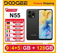 DOOGEE N55 Smartphone Android 14 6.56 "HD+ 5150mAh Fotocamera 13MP 9GB(4+5) RAM 128GB ROM Sblocco viso Telefono cellulare 4G
