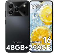 DOOGEE Note 56 Plus Andriod 16 Smartphone, 48GB+256GB/2TB Telefono Cellulare 6150mAh, 6,56"HD+ Cellulari e Smartphone ultrasottile 8,45mm, Fotocamera 50MP+8MP, NFC/Impronta Digitale/Doppia SIM/GPS/OTG
