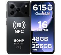 DOOGEE Note 56 Plus Smartphone Android 16, 48GB+256GB/TF 2TB Cellulari, 50MP+8MP, 6150mAh Telefono Cellulare, 6.56" 90Hz Octa-Core Telefoni, Fingerprint/Face ID/4G Dual SIM/Widevine L1/NFC - Nero