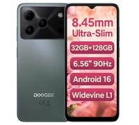 DOOGEE NOTE 56 Pro Android 16 Telefono, Design Elegante e Lineare, 32GB+128GB, 6.56" IPS 90Hz, 4G Smartphone Cellulare, Fotocamera 13MP+8MP, Batteria 6200mAh, Dual SIM, Widevine L1, GPS NFC, Verde
