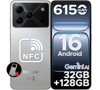 DOOGEE Note 56 Pro Smartphone Android 16, 32GB+128GB/TF 2TB Telefono Cellulare, 6.56" HD+ 90Hz Telefoni, 6150mAh Octa Core Cellulari, 13MP+8MP/Face ID/4G Dual SIM/Widevine L1/OTG/Tipo-C/NFC/3.5mm Jack