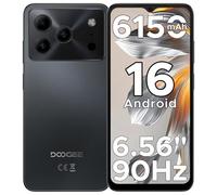 DOOGEE Note 56 Smartphone Android 16, 6150 mAh, 8.45 mm Ultrasottile, 6.56" HD + 90 Hz IPS, 24 GB + 64 GB/2 TB TF, 4G Telefono Cellular offerta Smartphone, Dual SIM/Octa Core/OTG/Face ID/GPS, Nero