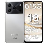 DOOGEE Note 56 Smartphone Android 16, 6150 mAh, 8.45 mm Ultrasottile, 6.56" HD + 90 Hz IPS, 24 GB + 64 GB/2 TB TF, 4G Smartphone 2025,Telefoni Android, Dual SIM/Octa Core/OTG/Face ID/GPS, Naturale