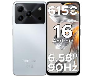 DOOGEE Note 56 Smartphone Android 16, 6150 mAh, 8.45 mm Ultrasottile, 6.56" HD + 90 Hz IPS, 24 GB + 64 GB/2 TB TF, 4G Telefono Cellular offerta Smartphone, Dual SIM/Octa Core/OTG/Face ID/GPS, Bianco