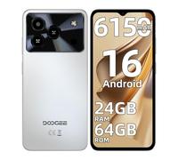 DOOGEE Note 56 Smartphone Android 16, 6150mAh, 24GB+64GB/2TB Telefono Cellulare, 6.56" 90Hz Cellulari e Smartphone, 8MP Telefoni Cellulari, 4G Dual SIM/Face ID/OTG/GPS/8.45mm Ultrasottile/3.5mm Jack