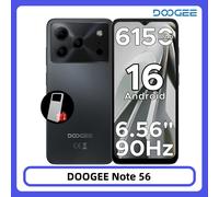 DOOGEE Note 56 Smartphone Android 16, Batteria Grande da 6150mAh, Display da 6.56" a 90Hz, 24GB 64GB, 8MP+5MP, Sblocco Facciale, Cellulare