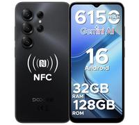 DOOGEE NOTE 56X PRO Android 16 Smartphone, 6150mAh Batteria, UNISOC T7225 Telefono, 6.56"HD+90Hz Display, 32GB+128GB, 13MP+8MP Cellulare, NFC/Widevine L1/Face Unlock/Side Fingerprint Recognition, Nero