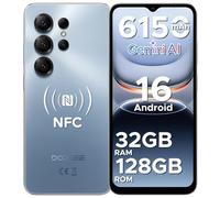 DOOGEE NOTE 56X PRO Android 16 Smartphone, 6150mAh Batteria, UNISOC T7225 Telefono, 6.56"HD+90Hz Display, 32GB+128GB, 13MP+8MP Cellulare, NFC/Widevine L1/Face Unlock/Side Fingerprint Recognition, Blu