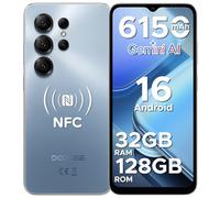 DOOGEE NOTE 56X PRO Android 16 Smartphone, 6150mAh Batteria, UNISOC T7225 Telefono, 6.56"HD+90Hz Display, 32GB+128GB, 13MP+8MP Cellulare, NFC/Widevine L1/Face Unlock/Side Fingerprint Recognition, Blu