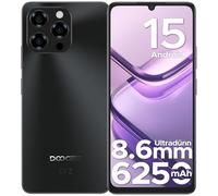DOOGEE Note 58 Smartphone Android 15, 6250mAh 32GB+128GB/2TB TF Cellulari, 6.75" HD+ 90Hz Telefoni Cellulari, 16MP 4G Dual SIM Telefono Cellulare, Octa Core Widevine L1/ NFC/OTG/Face ID/GPS, Nero