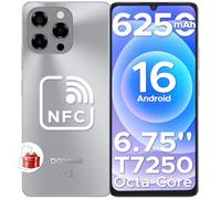 DOOGEE Note 58 Smartphone Android 16, 32(8+24)GB+128GB/2TB TF Cellulare, 6.75" HD+ 90Hz Schermo, 6250mAh, 16MP+8MP Telefono Cellulare, 4G Dual SIM/Octa Core/Widevine L1/ NFC/OTG/Face ID/GPS, Naturali