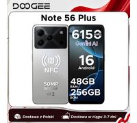 DOOGEE Note56 Plus Smartphone Android 16 48GB+256GB Batteria Grande da 6150mAh Display 6.56'' 90Hz UNISOC T7225 Fotocamera 50MP NFC