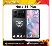 DOOGEE Note56 Plus Smartphone Android 16 48GB+256GB Batteria Grande da 6150mAh Display 6.56'' 90Hz UNISOC T7225 Fotocamera 50MP NFC