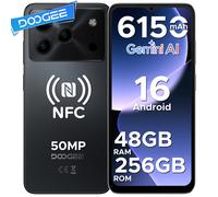 DOOGEE Note56 Plus Smartphone Android 16 48GB+256GB Batteria Grande da 6150mAh Display 6.56'' 90Hz UNISOC T7225 Fotocamera 50MP NFC