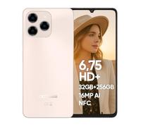 DOOGEE Note58 Pro Smartphone 4G Android 15, 32GB RAM + 256GB ROM, 6250mAh, Display 6.75 Pollici HD+ 90Hz, AI Camera 16MP, Octa-Core, Dual SIM, NFC, Telefono Cellulare Unlock, 2025, Oro