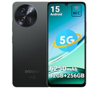DOOGEE Note59 Pro Smartphone 5G senza contratto - Batteria 6250mAh, 256GB ROM, 32GB RAM, Android 15, Dual SIM, NFC, Display 6.75” 120Hz, Face ID, Sblocco con impronta digitale