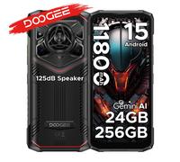 Doogee Robusto Telefono 6.6 "Bladade20 Pro Gemini Ai 11800Mah Batteria 24Gb (6+18) 256Gb Android 15 125Db Grande Ampiezza Altoparlante Telefono 6Gb 256 Gb Bk Silver