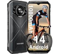 DOOGEE S Cyber 4G Smartphone robusto Android 14, telefono impermeabile da 20 GB + 256 GB, display HD+ da 6,58 pollici, batteria 10800 mAh, fotocamera AI da 50 MP, doppia SIM/OTG/GPS/NFC (argento)