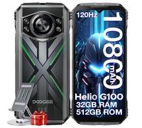 DOOGEE S cyber Pro Rugged Smartphone, 32(12+20) GB+512GB Helio G100, 10800mAh/33W 6,6" FHD+ 120Hz Smartphone, 50MP+32MP Telefono Indistruttibile, Android 14, IP68/IP69K/Dual SIM//NFC/OTG, Verde