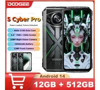 DOOGEE S Cyber Pro Telefono robusto 6.6 ''FHD+ 120Hz IPS 12GB RAM 512GB ROM 10800mAh Batteria grande 33W Carica NFC Telefono cellulare Green