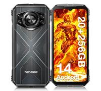DOOGEE S cyber Rugged Smartphone, 20GB RAM + 256GB ROM, 10800mAh Telefono Indistruttibile, 6.58”FHD Cellulare Indistruttibile, 50MP+16MP+5MP Android 14 Face ID/Fingerprint/NFC/OTC/GPS, Nero Argento